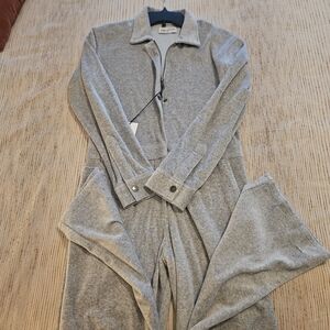 Rivet VIP velour gray jumpsuit